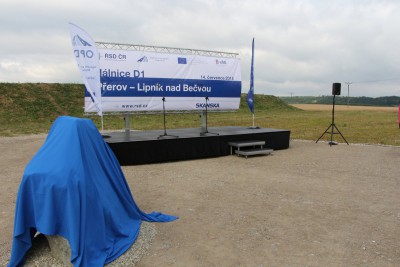 Hejtman Rozbořil dnes zahájil stavbu D1 Přerov - Lipník nad Bečvou