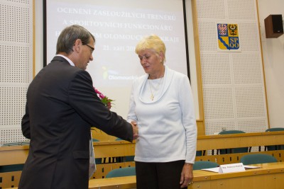 Trenéři a sportovní funkcionáři získali ocenění hejtmana Olomouckého kraje