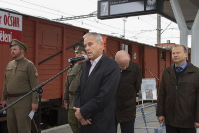 Legiovlak poprvé přijíždí do Olomouckého kraje