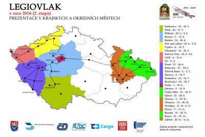 Legiovlak poprvé přijíždí do Olomouckého kraje