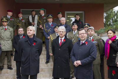 Hejtman uctil památku obětí vojenských konfliktů a poděkoval válečným veteránům