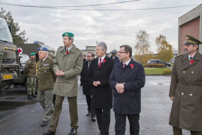 Hejtman uctil památku obětí vojenských konfliktů a poděkoval válečným veteránům