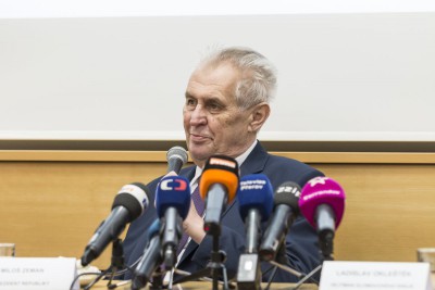 Prezident Miloš Zeman zahájil návštěvu Olomouckého kraje