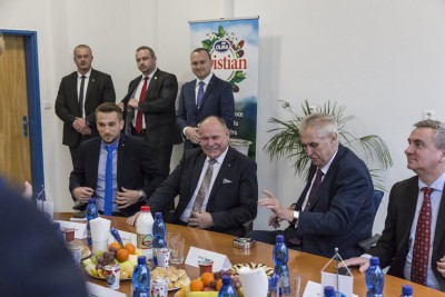 Prezident Miloš Zeman zahájil návštěvu Olomouckého kraje