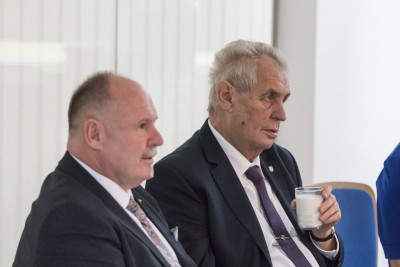 Prezident Miloš Zeman zahájil návštěvu Olomouckého kraje