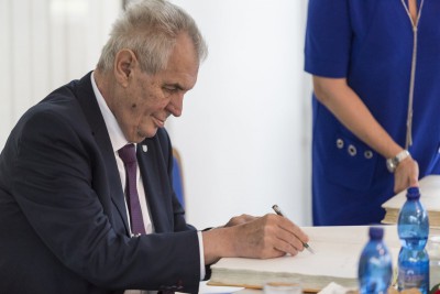 Prezident Miloš Zeman zahájil návštěvu Olomouckého kraje