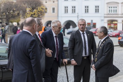 Prezident Miloš Zeman zahájil návštěvu Olomouckého kraje