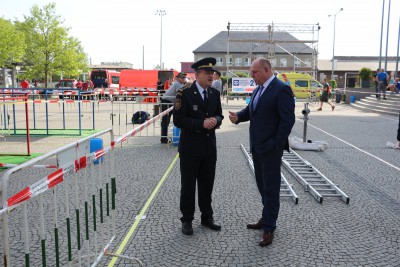 Hejtman Ladislav Okleštěk zahájil soutěž o nejtvrdšího hasiče