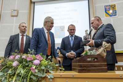 Prezident Miloš Zeman na návštěvě v Olomouckém kraji