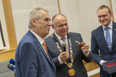 Prezident Miloš Zeman na návštěvě v Olomouckém kraji