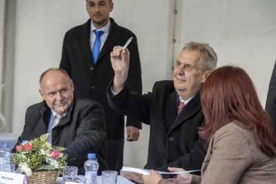 Prezident Miloš Zeman na návštěvě v Olomouckém kraji