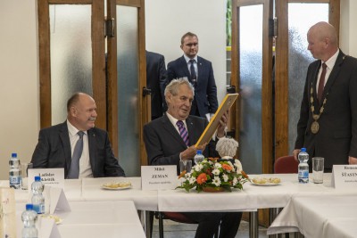 Prezident Miloš Zeman na návštěvě v Olomouckém kraji