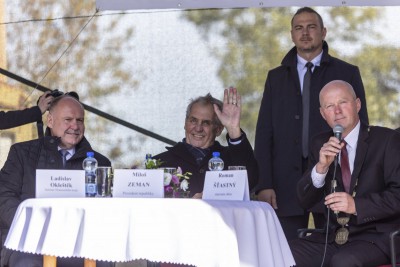 Prezident Miloš Zeman na návštěvě v Olomouckém kraji