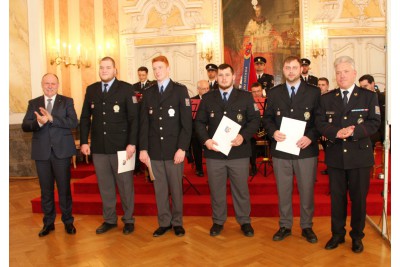 Slavnostní shromáždění policistů z olomouckého ředitelství
