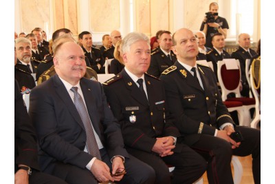 Slavnostní shromáždění policistů z olomouckého ředitelství