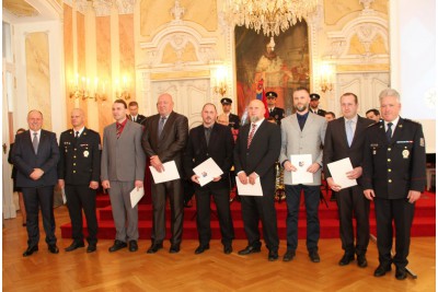 Slavnostní shromáždění policistů z olomouckého ředitelství