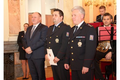 Slavnostní shromáždění policistů z olomouckého ředitelství