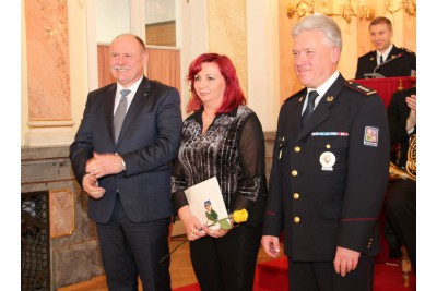 Slavnostní shromáždění policistů z olomouckého ředitelství