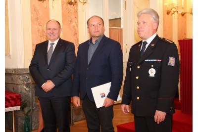 Slavnostní shromáždění policistů z olomouckého ředitelství