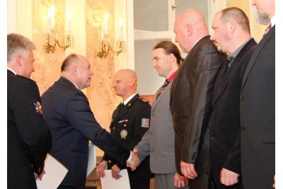 Slavnostní shromáždění policistů z olomouckého ředitelství