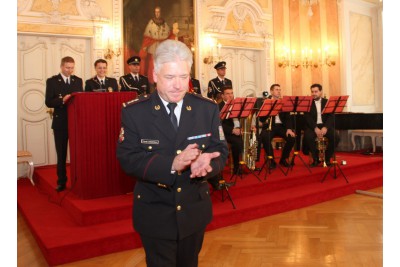 Slavnostní shromáždění policistů z olomouckého ředitelství