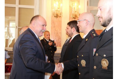 Slavnostní shromáždění policistů z olomouckého ředitelství