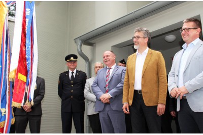 Slavnostní otevření hasičské zbrojnice Olomouc - Chválkovice