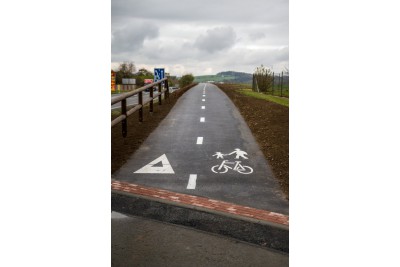 Slavnostní otevření Stezky pro cyklisty a chodce se společným provozem Hustopeče nad Bečvou – Milotice nad Bečvou