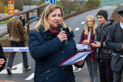 Slavnostní otevření Stezky pro cyklisty a chodce se společným provozem Hustopeče nad Bečvou – Milotice nad Bečvou