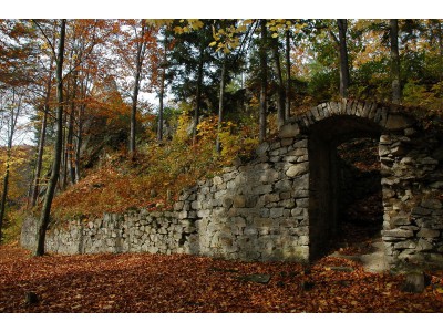 Rychlebské hory – Račí údolí, zřícenina hradu Rychleby