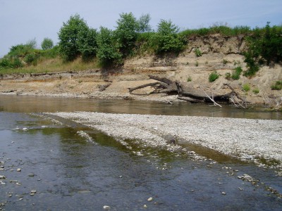 Bečva - Žebračka, řeka Bečva u Oseka