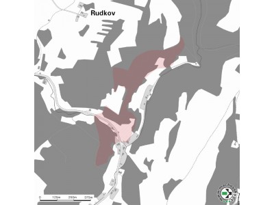 Mapa evropsky významné lokality Pod rudným vrchem