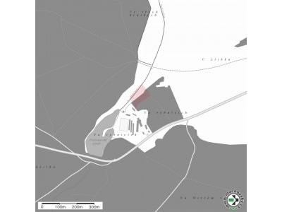 Mapa evropsky významné lokality Stráň nad Huťským potokem