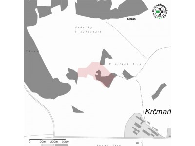 Mapa evropsky významné lokality  U Strejčkova lomu