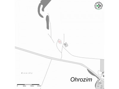 Mapa evropsky významné lokality Ohrozim - Horka