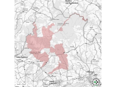 Mapa evropsky významné lokality Libavá
