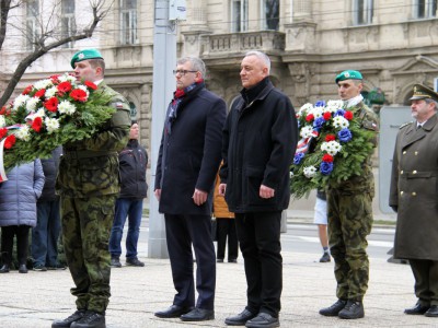 Zástupci Olomouckého kraje uctili památku T. G. Masaryka