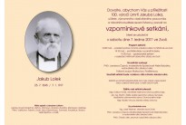 Vzpomínkové setkání u příležitosti 100. výročí úmrtí Jakuba Lolka