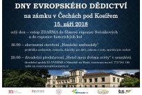 Dny evropského dědictví na zámku v Čechách pod Kosířem
