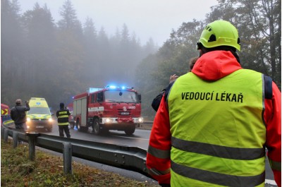 Cvičení na Sedle prověřilo schopnosti záchranářů. Pomáhal jim dron