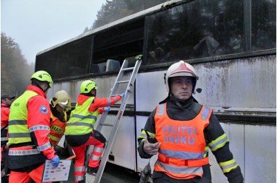 Cvičení na Sedle prověřilo schopnosti záchranářů. Pomáhal jim dron