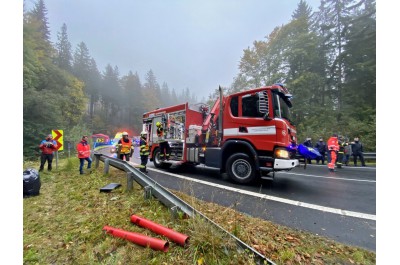 Cvičení na Sedle prověřilo schopnosti záchranářů. Pomáhal jim dron