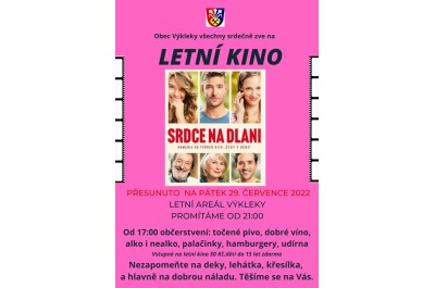 Letní kino v obci Výkleky