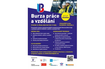 Burza práce a vzdělání v Olomouci nabídne poučení i zábavu