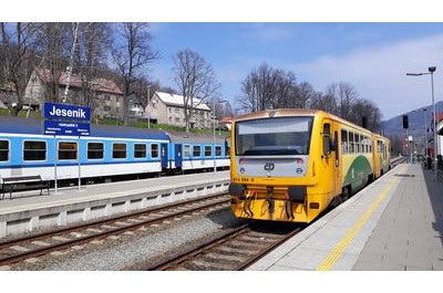 Olomoucký kraj navýší kapacitu vlaků mezi Zábřehem a Jeseníkem, foto: mapy.cz