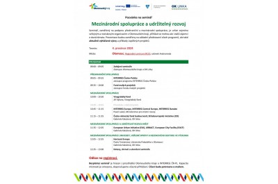 seminář Mezinárodní spolupráce a udržitelný rozvoj