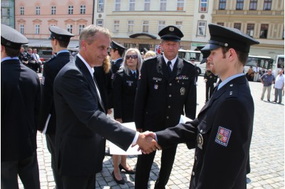 Den Policie České republiky, který se konal v úterý 18. června v Olomouci na Horním náměstí.