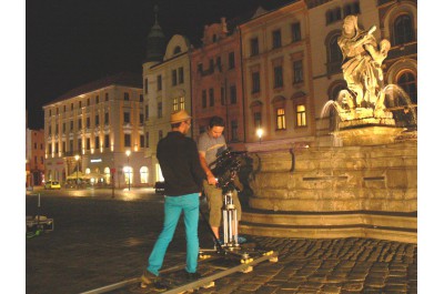 Filmaři natáčeli olomoucké barokní kašny