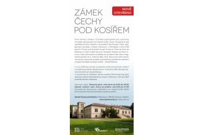Zámek v Čechách pod Kosířem se poprvé ve své historii otevře veřejnosti