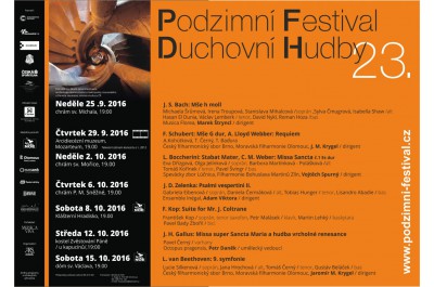Podzimní festival duchovní hudby Olomouc